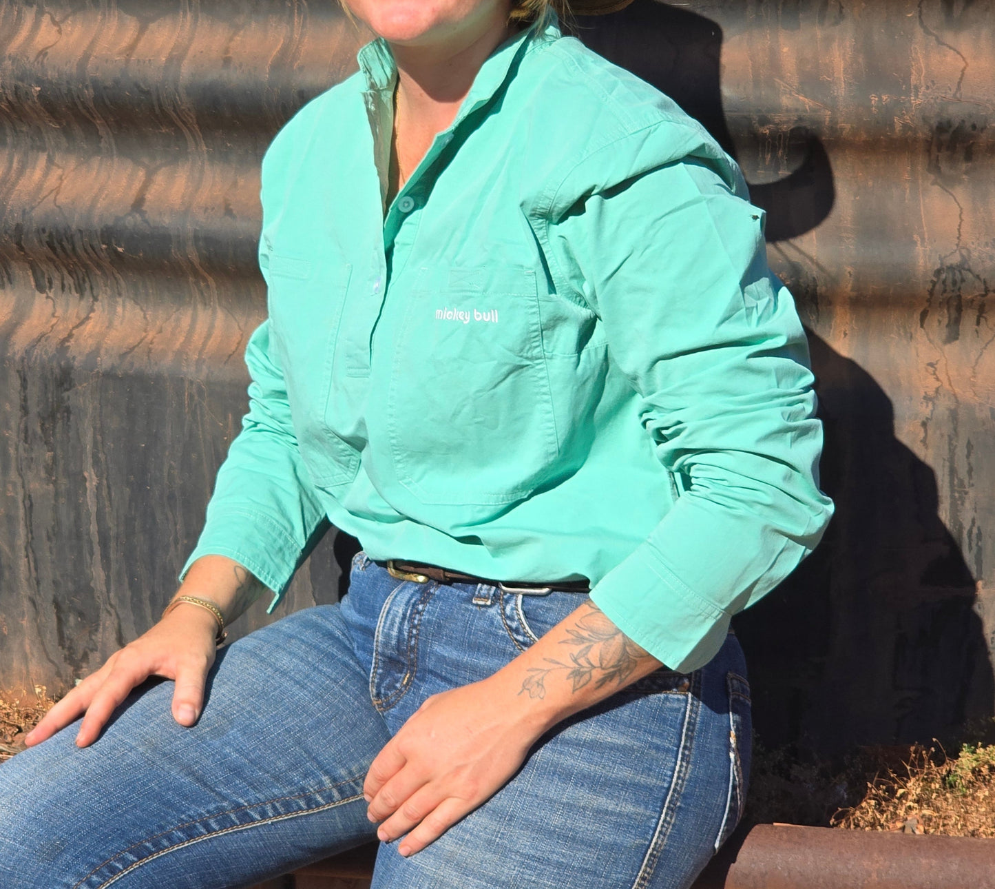 Mickey Bull Daylight Women's Work Shirt - Jade