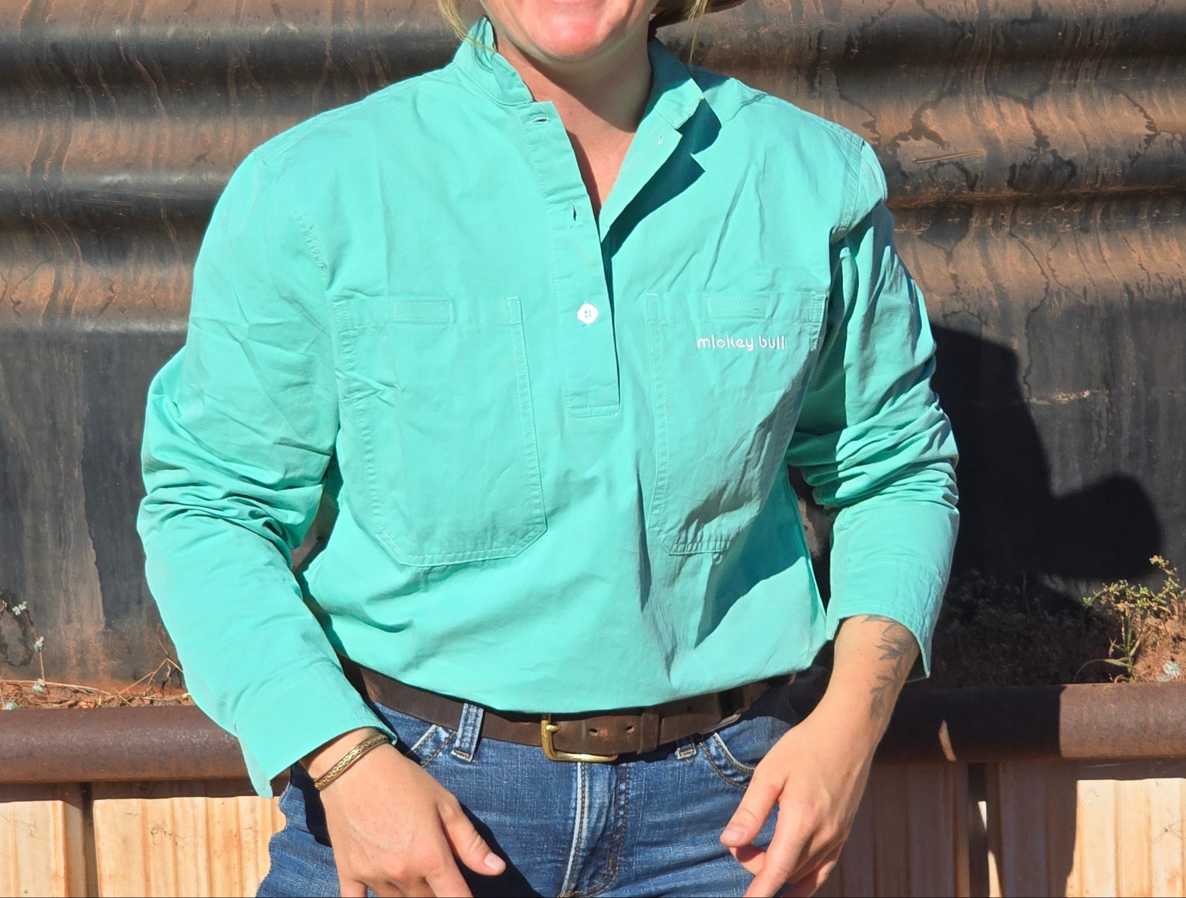 Mickey Bull Daylight Women's Work Shirt - Jade