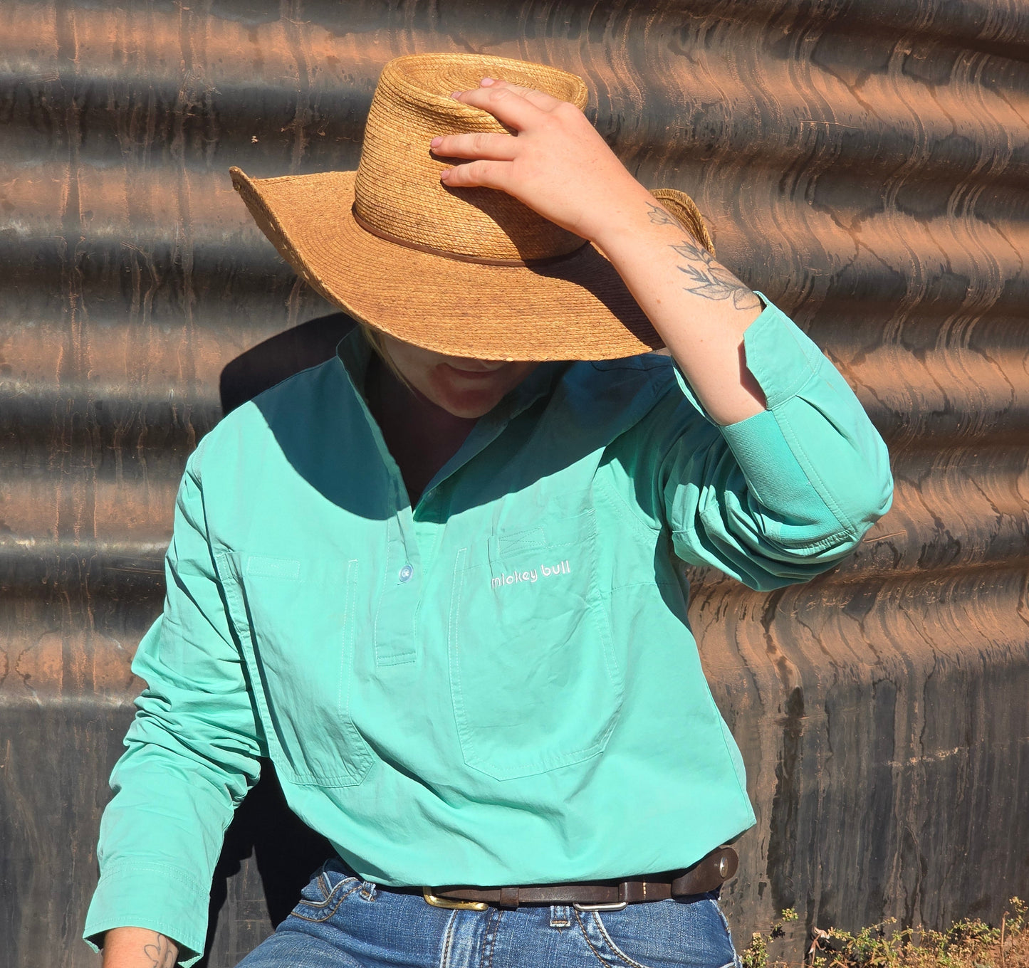 Mickey Bull Daylight Women's Work Shirt Jade