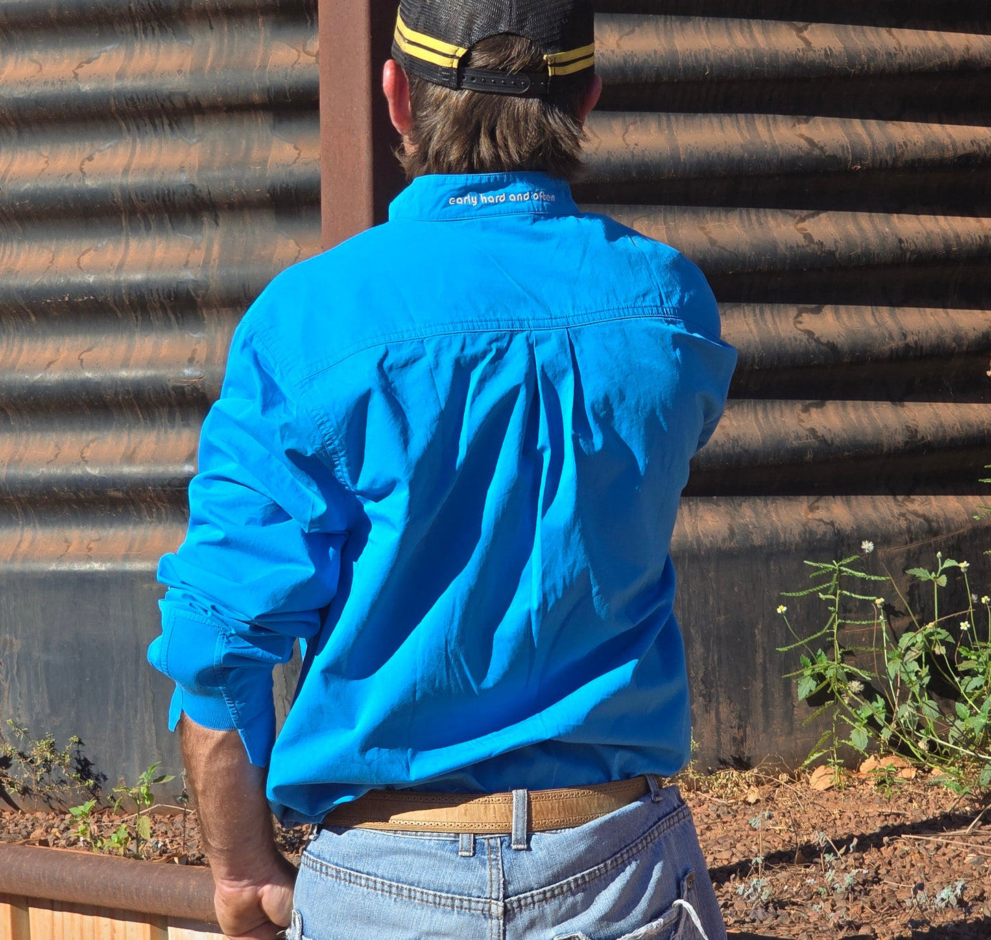 Mickey Bull Daylight Work Shirt Cobalt 2