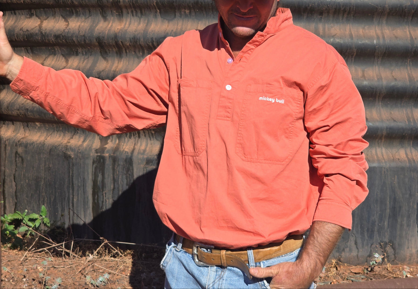 Mickey Bull Daylight Work Shirt Red Brick 2