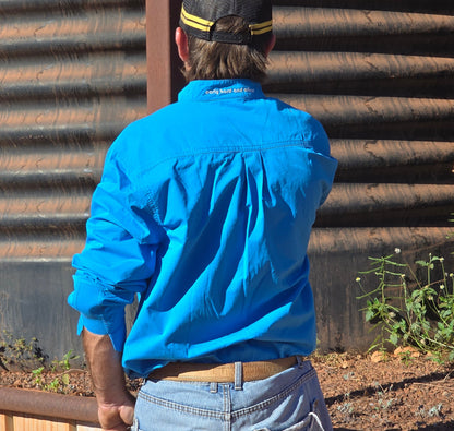Mickey Bull Daylight Work Shirt Cobalt 2